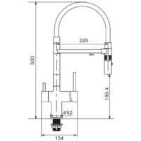 Смеситель Rose R133L (сатин) - Превью изображения №2 — Интернет-магазин ПроЗаказ