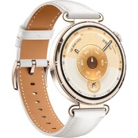 Умные часы Huawei Watch GT 6 41 мм (золотистый, с белым кожаным ремешком, международная версия) - Превью изображения №3 — Интернет-магазин ПроЗаказ