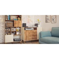 Тумба Неман мебель Сканди МН-036-02 (дуб вотан-белый) - Превью изображения №10 — Интернет-магазин ПроЗаказ