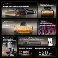 Вертикальный моющий пылесос Dreame H15 Pro Heat wet and dry Vacuum Cleaner (евровилка) - Превью изображения №19 — Интернет-магазин ПроЗаказ