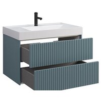  Belux Тумба под умывальник Сиртаки НП 85-02 (179, голубой малахит матовый) - Превью изображения №2 — Интернет-магазин ПроЗаказ