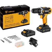 Дрель-шуруповерт Deko Sharker 16V Set 63 083-1041 (с 2-мя АКБ, кейс) - Превью изображения №2 — Интернет-магазин ПроЗаказ