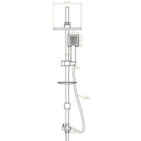 Душевая система  Laveo Drop PL5 70KX - Превью изображения №2 — Интернет-магазин ПроЗаказ
