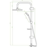 Душевая система  Laveo Drop PL5 70KX - Превью изображения №3 — Интернет-магазин ПроЗаказ