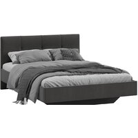 Трия Элис тип 1 с мягкой обивкой 140x200 (велюр графит)