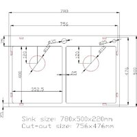 Кухонная мойка Stellar Decor S7850-2S-D (сатин) - Превью изображения №12 — Интернет-магазин ПроЗаказ