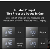 Автомобильный компрессор Baseus Super Mini Inflator Pump CRCQ000001 - Превью изображения №5 — Интернет-магазин ПроЗаказ