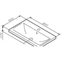 Умывальник AM.PM X-Joy M85AWCC0802WG - Превью изображения №5 — Интернет-магазин ПроЗаказ