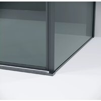 Душевая стенка Grossman Galaxy 80x195 200.K33.01.80.42.10 (графит сатин/стекло тонированное) - Превью изображения №3 — Интернет-магазин ПроЗаказ