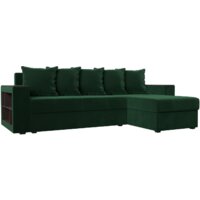 Лига диванов Дубай лайт правый 114150 (велюр зеленый)
