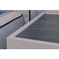 Тумба Ангстрем Милагро спальня МИ-300.10 (Д1, кашемир серый/камень пьетра/черный графит) - Превью изображения №9 — Интернет-магазин ПроЗаказ