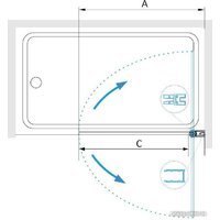 Стеклянная шторка для ванны RGW SC-109 600 411110906-11 - Превью изображения №4 — Интернет-магазин ПроЗаказ
