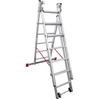 Лестница-стремянка Новая высота NV 523 трёхсекционная индустриальная 3x6 ступеней - Превью изображения №6 — Интернет-магазин ПроЗаказ