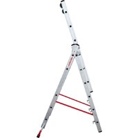 Лестница-стремянка Новая высота NV 523 трёхсекционная индустриальная 3x6 ступеней - Превью изображения №3 — Интернет-магазин ПроЗаказ