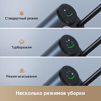 Вертикальный моющий пылесос Dreame G10 Wet and Dry Vacuum HHR12A (евровилка, черный) - Превью изображения №6 — Интернет-магазин ПроЗаказ