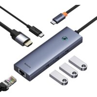 Док-станция Baseus Flite Series 6-Port Hub Docking Station B00052807813-00 - Превью изображения №2 — Интернет-магазин ПроЗаказ