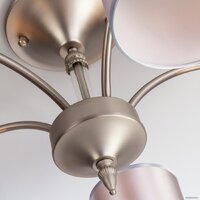 Припотолочная люстра Евросвет 60080/5 (никель) - Превью изображения №5 — Интернет-магазин ПроЗаказ