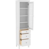 Шкаф-витрина ММЦ Кантри 13 (белый лак) - Превью изображения №2 — Интернет-магазин ПроЗаказ