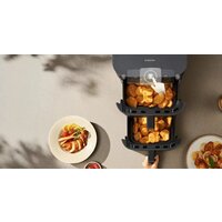 Аэрогриль (аэрофритюрница) Xiaomi Smart Double Stack Air Fryer 12L MAF-DS1201 (евровилка, черный) - Превью изображения №3 — Интернет-магазин ПроЗаказ