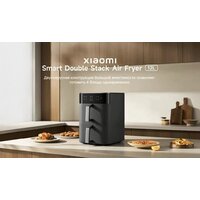 Аэрогриль (аэрофритюрница) Xiaomi Smart Double Stack Air Fryer 12L MAF-DS1201 (евровилка, черный) - Превью изображения №2 — Интернет-магазин ПроЗаказ