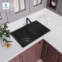 Кухонная мойка Polygran Alto 780 (черный) - Превью изображения №14 — Интернет-магазин ПроЗаказ