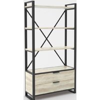 Hype Mebel Стандарт Люкс 80x170 (черный/древесина белая)