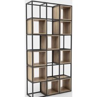 Hype Mebel Грос 105x175 (черный/дуб галифакс натуральный)