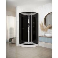 Душевая кабина Domani-Spa Simple 99 90x90 DS01Sm99LBT00.Gt-V1.2-Black - Превью изображения №2 — Интернет-магазин ПроЗаказ