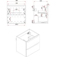  ЗОВ Тумба под умывальник Дион 70 D70LWP0M9003MKV5 (белый матовый) - Превью изображения №4 — Интернет-магазин ПроЗаказ