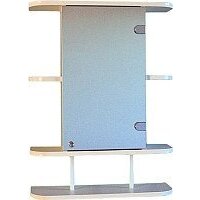 СанитаМебель Шкаф с зеркалом Камелия-03.54п (правый, белый)