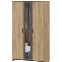 NN мебель МСП 1 3ств (дуб крафт золотой/камень темный)