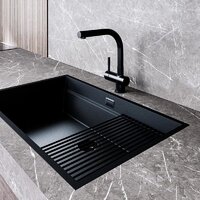 Кухонная мойка Globalo Miralio 80.1 Black/BL Mat - Превью изображения №8 — Интернет-магазин ПроЗаказ