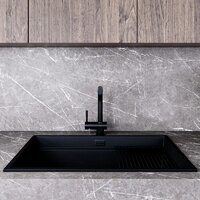 Кухонная мойка Globalo Miralio 80.1 Black/BL Mat - Превью изображения №2 — Интернет-магазин ПроЗаказ