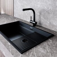 Кухонная мойка Globalo Miralio 80.1 Black/BL Mat - Превью изображения №6 — Интернет-магазин ПроЗаказ