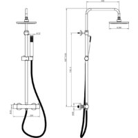 Душевая система  Lauter Thermal 21SH30100-2 - Превью изображения №2 — Интернет-магазин ПроЗаказ