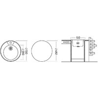 Кухонная мойка Ukinox Фаворит FAP510-GT8K 0C (с сифоном) - Превью изображения №2 — Интернет-магазин ПроЗаказ