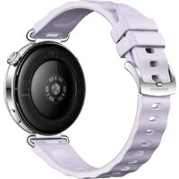 Умные часы Huawei Watch GT 6 41 мм (серебристый, с сиреневым силиконовым ремешком, международная версия) - Превью изображения №4 — Интернет-магазин ПроЗаказ