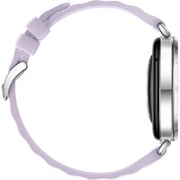 Умные часы Huawei Watch GT 6 41 мм (серебристый, с сиреневым силиконовым ремешком, международная версия) - Превью изображения №6 — Интернет-магазин ПроЗаказ