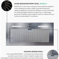 Кухонная вытяжка Globalo Flueris 60.1 (Нержавеющая сталь, с датчиком запаха) - Превью изображения №11 — Интернет-магазин ПроЗаказ