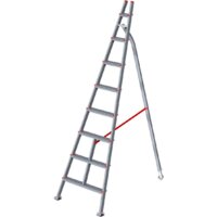 Новая высота NV 319 алюминиевая садовая 8 ступеней