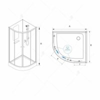 Душевая кабина RGW AN-208 381320800-12 100x100 (хром-матовый/прозрачное стекло) - Превью изображения №13 — Интернет-магазин ПроЗаказ