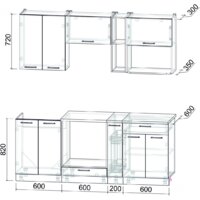 Готовая кухня Интерлиния Мила Лайт 2.0 ВТ (белый платинум/белый платинум/дуб бунратти) - Превью изображения №6 — Интернет-магазин ПроЗаказ