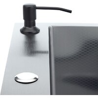 Кухонная мойка Stellar Decor S7050NB-D (нано черный) - Превью изображения №15 — Интернет-магазин ПроЗаказ
