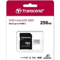 Карта памяти Transcend microSDXC 300S 256GB (с адаптером) - Превью изображения №3 — Интернет-магазин ПроЗаказ