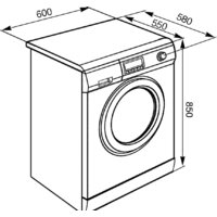 Стирально-сушильная машина Smeg LSF147E - Превью изображения №2 — Интернет-магазин ПроЗаказ