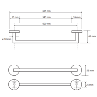 Держатель для полотенца Bemeta White 104204044 - Превью изображения №2 — Интернет-магазин ПроЗаказ