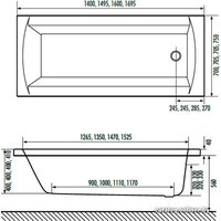 Ванна Excellent Aquaria 170х75 - Превью изображения №4 — Интернет-магазин ПроЗаказ