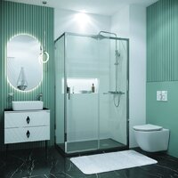 Душевой уголок Grossman Style 130x100x195 120.K33.05.1310.10.00 (хром/стекло прозрачное) - Превью изображения №9 — Интернет-магазин ПроЗаказ