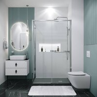 Душевой уголок Grossman Style 130x100x195 120.K33.05.1310.10.00 (хром/стекло прозрачное) - Превью изображения №7 — Интернет-магазин ПроЗаказ