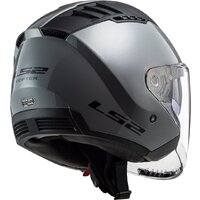 Мотошлем LS2 OF600 Copter 2 (M, серый матовый) - Превью изображения №8 — Интернет-магазин ПроЗаказ